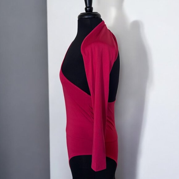 One Shoulder Women Irregular Bodysuit - Picture 4 of 7